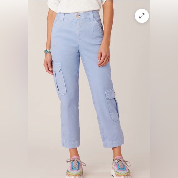 Democracy Pants - Democracy Petite "Ab"solution Skyrise Patch Pocket Straight Leg Slit Hem Trouser